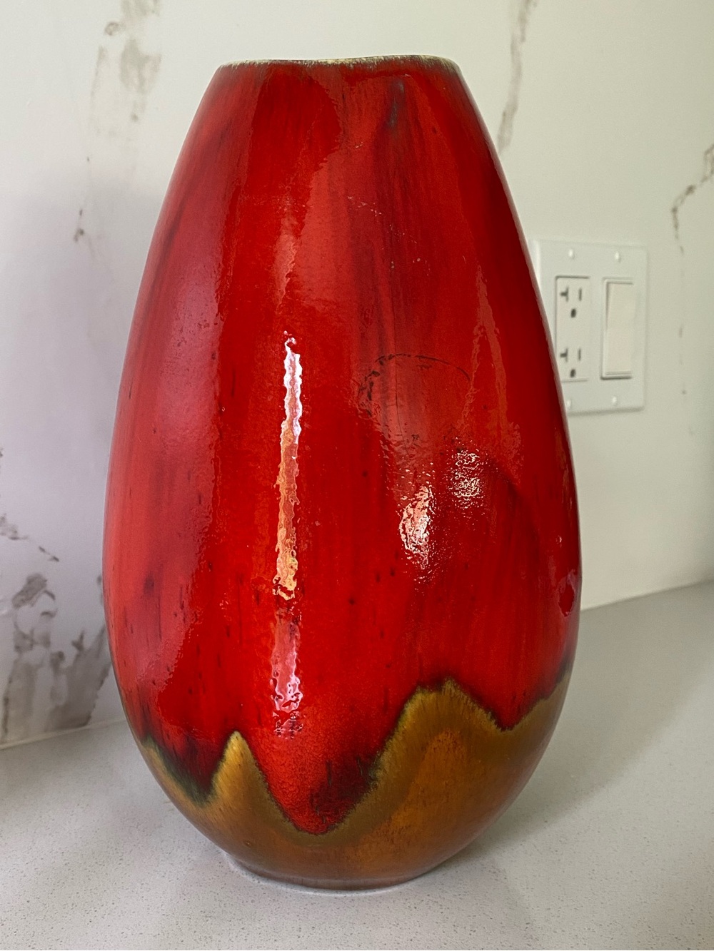 Mid Century Modern vintage 1960’s Seewai Art Pottery Canada vase